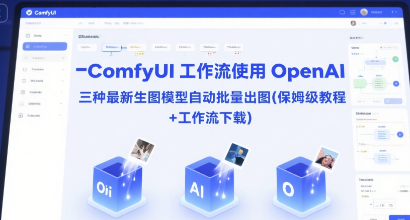ComfyUI 工作流使用 OpenAI 三种最新生图模型自动批量出图(保姆级教程+工作流下载)-鱼丸网创