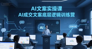 AI文案实操课，AI成交文案底层逻辑训练营-鱼丸网创