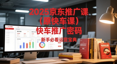 2025京东推广课(原快车课)解锁京东快车推广密码，新手必看运营宝典-鱼丸网创