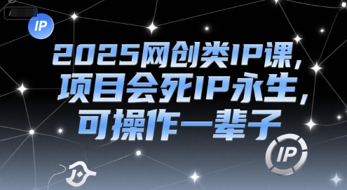 2025网创类IP课，项目会死IP永生，可操作一辈子-鱼丸网创