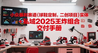 小众暴利赛道(球鞋定制，二创项目)实体+私域2025王炸组合 交付手册-鱼丸网创
