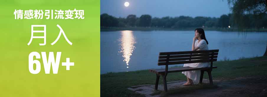 情感粉引流变现实操课：单月变现6w+，情感粉引流变现实操课-鱼丸网创