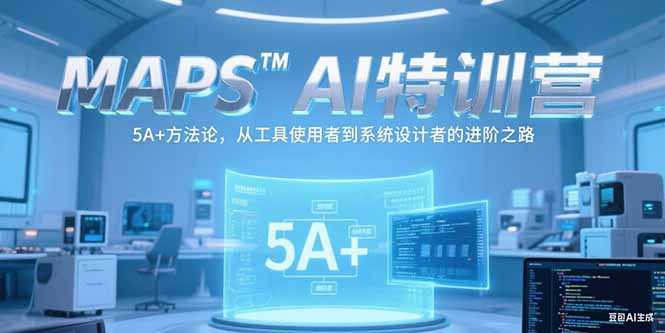 MAPSAI特训营，掌握 5A+方法论，从工具使用者到系统设计者的进阶之路-鱼丸网创